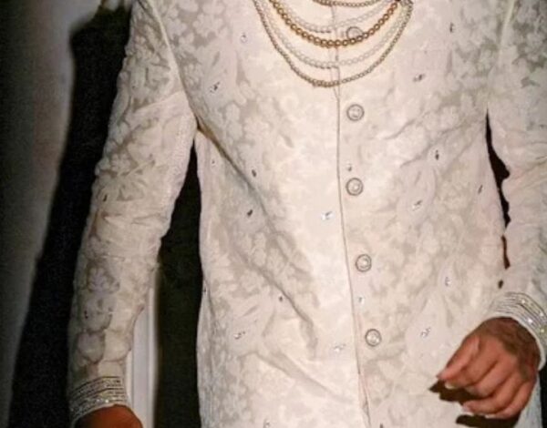 Orange Bhanu Designer by Sanjay Bhanushali – Customised Sherwani for Men & Wedding Suits on Rent